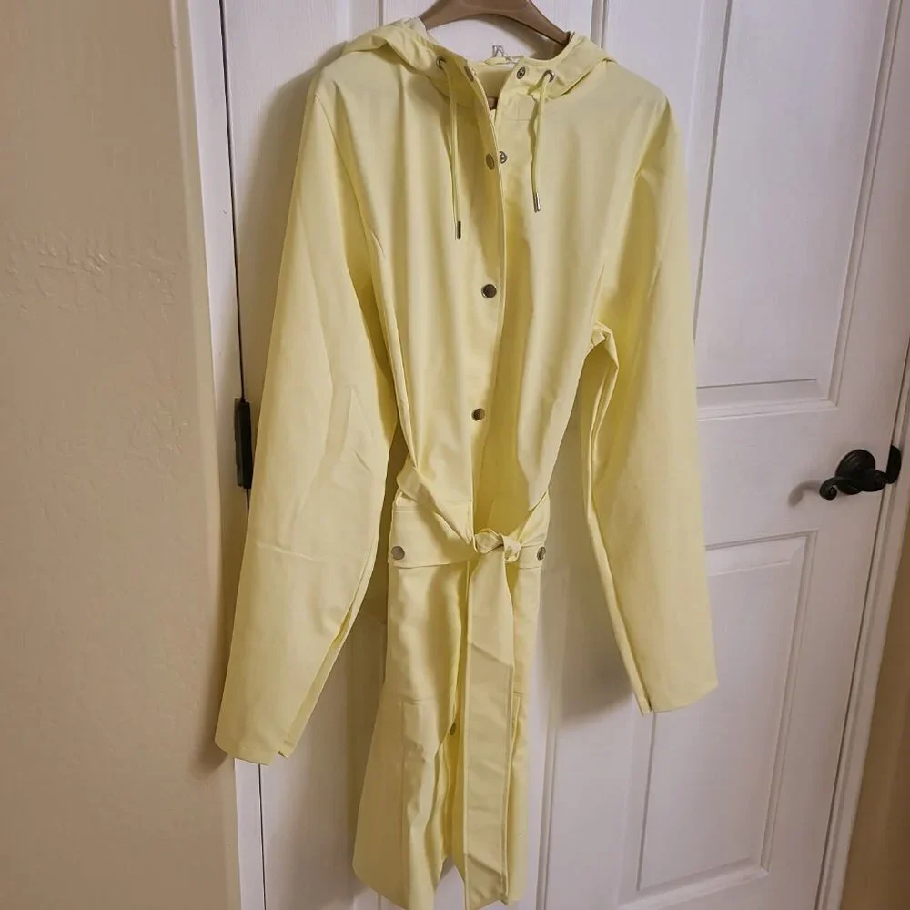 RAINS - Curve W Jacket Color (yellow) Size: Medium NWT - Picture 6 of 12